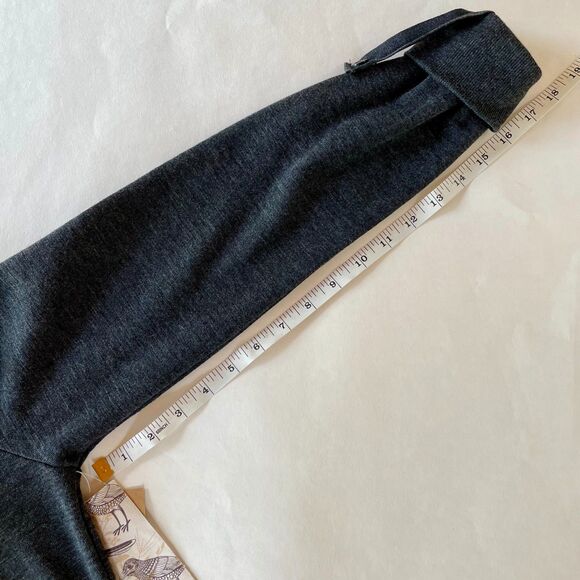 NWT Element Wood & Thread Asymmetric Zip Up Knit Cowl Jacket in Dark Grey Size M - Picture 12 of 12